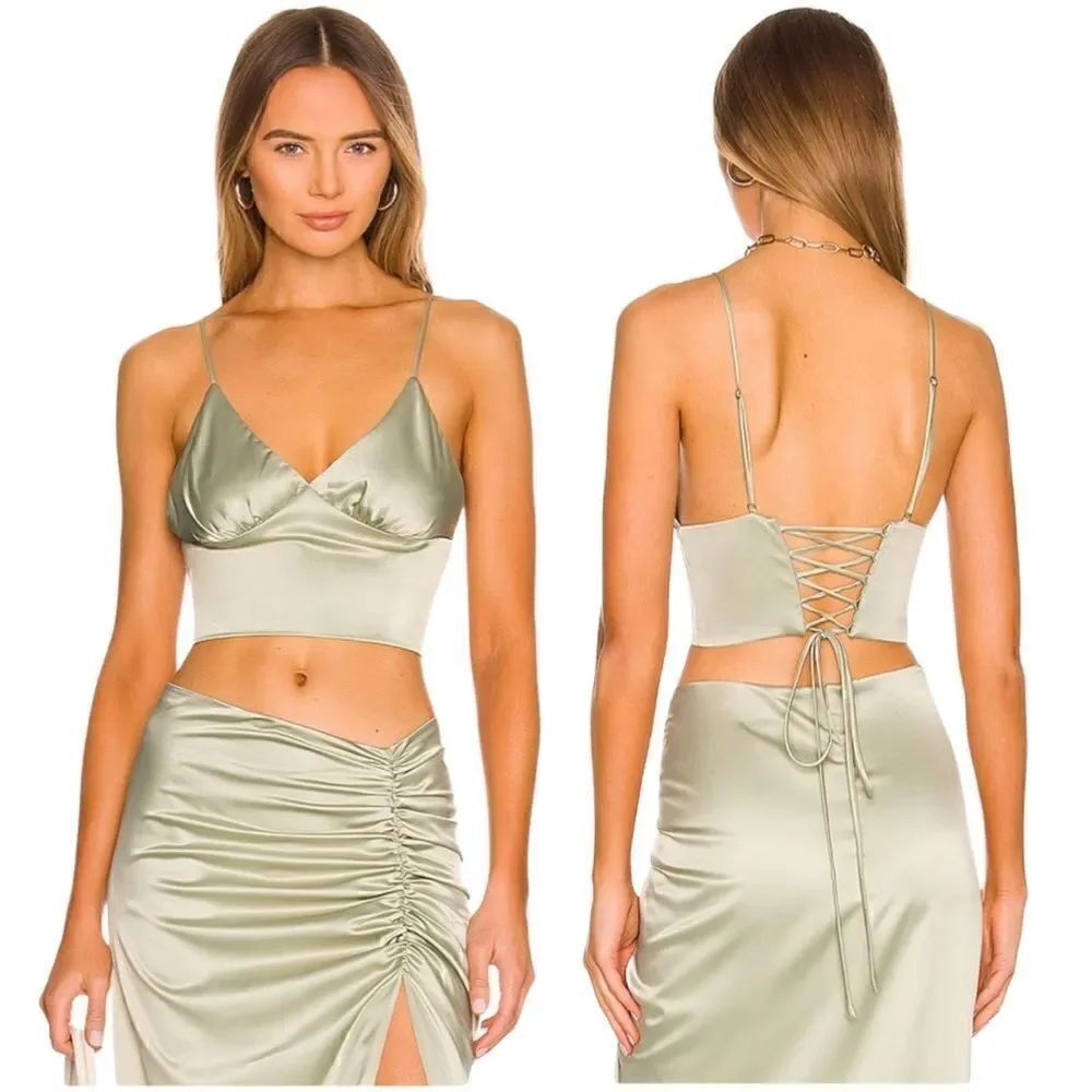 Just BEE Queen Sabina Bralette in Sage Size XS